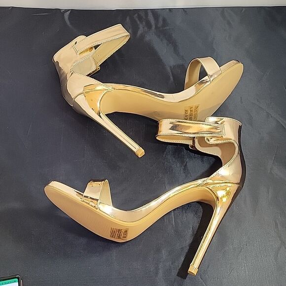 BRAND NEW MELLY ZOANNA ADJUSTABLE BUCKLE ANKLE STRAP ONE BAND STRAP SANDAL - Picture 9 of 16